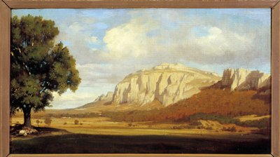 View of the Sainte Baume Massif by Marius Engaliere