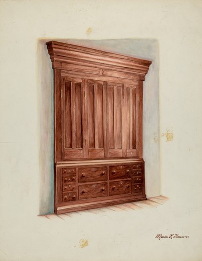 Built-in Cabinet, 1937 by Marius Hansen