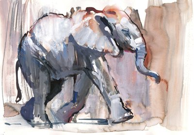 Baby elephant, 2012 by Mark Adlington