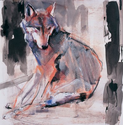 Sitting Wolf, 2000 by Mark Adlington
