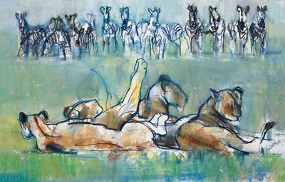 Zebra Line, 2019 by Mark Adlington