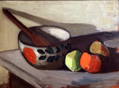 Bowl, Spoon and Apples by Mark Gertler