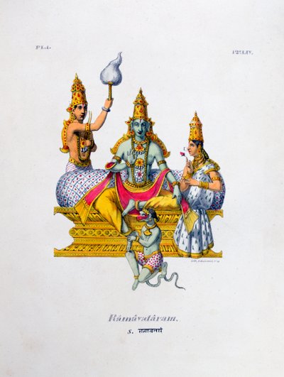 Ramavataram, 1828 by Marlet et Cie