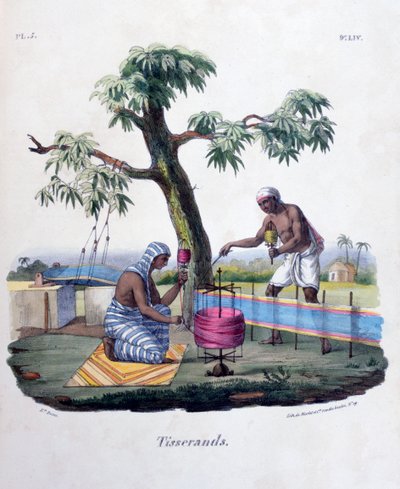 Weavers, 1828 by Marlet et Cie