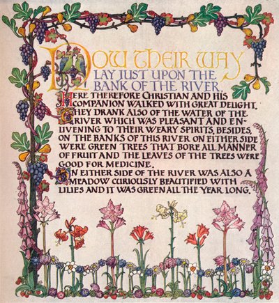 Illuminated Text From The Pilgrim
