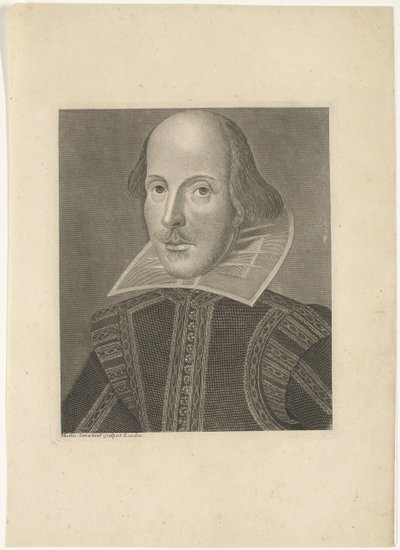 Portrait of William Shakespeare by Martin Droeshout (II)