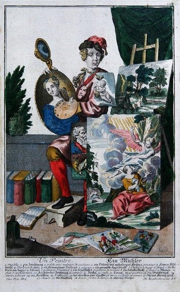 A Painter, c.1735 by Martin Engelbrecht