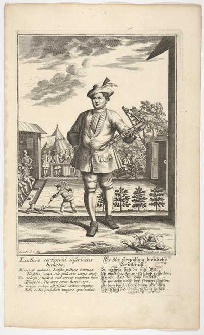 Man Holding a Crossbow by Martin Engelbrecht