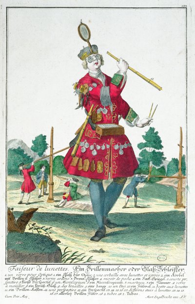 The Glasses Maker, Augsburg 1735 by Martin Engelbrecht