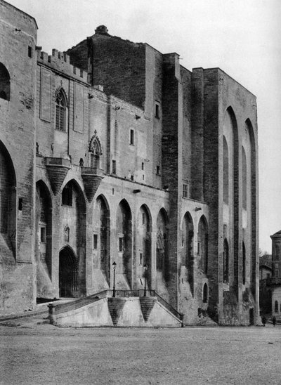 Papal Palace, Avignon, France, 1937 by Martin Hurlimann