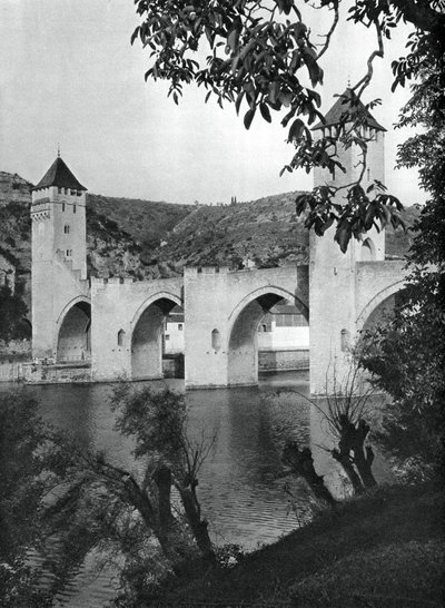 Pont Valentre, Cahors, France, 1937 by Martin Hurlimann