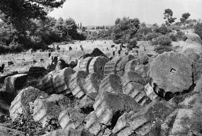 Temple of Jupiter/Zeus, Olympia, Greece, 1937 by Martin Hurlimann