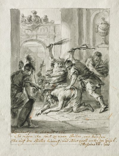 The Flagellation by Martin Johann Schmidt