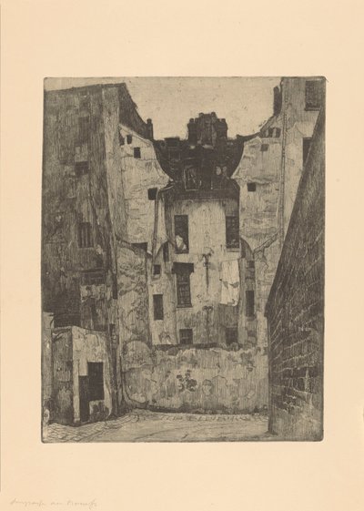 Impasse des Boeufs in Paris by Martin Monnickendam