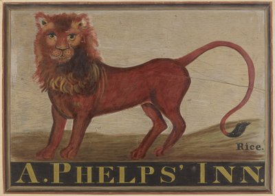 Red Lion Inn Sign, c. 1939 by Martin Partyka