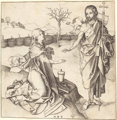 Christ Appearing to Mary Magdalene by Martin Schongauer