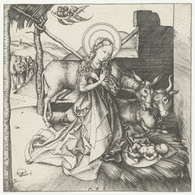 The Birth of Christ by Martin Schongauer