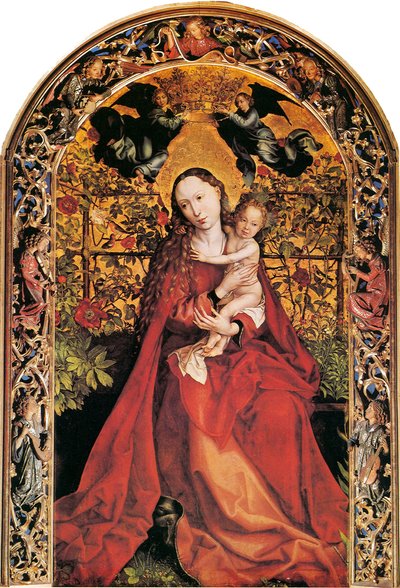 Madonna in Rose Garden, 1473 by Martin Schongauer
