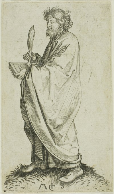St. Bartholomew, from Apostles by Martin Schongauer