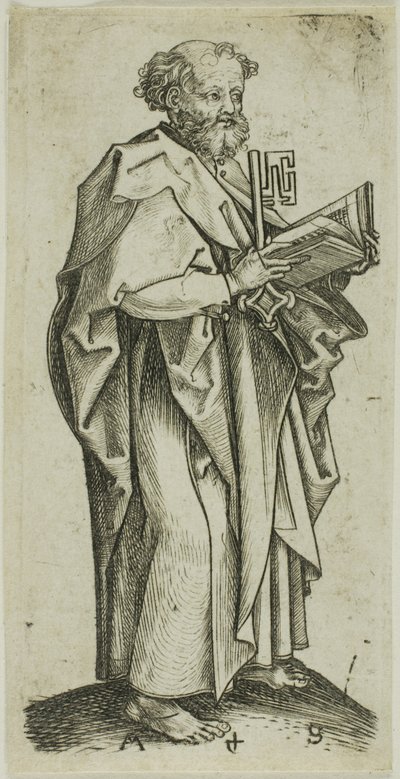 St. Peter, from Apostles by Martin Schongauer