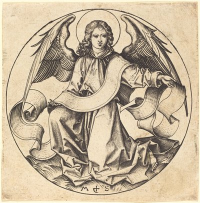 The Angel of Saint Matthew by Martin Schongauer