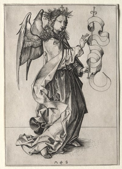 The Angel of the Annunciation by Martin Schongauer
