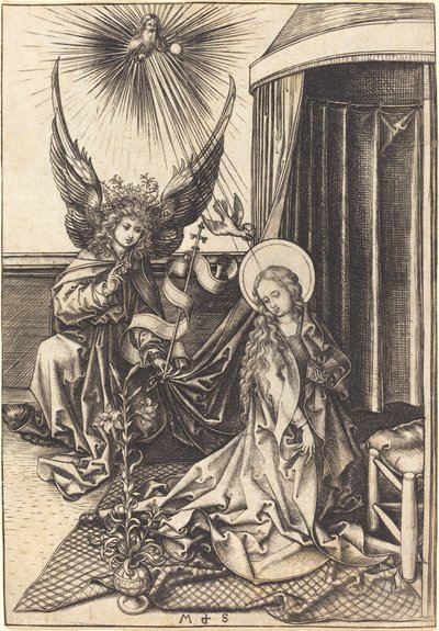 The Annunciation by Martin Schongauer