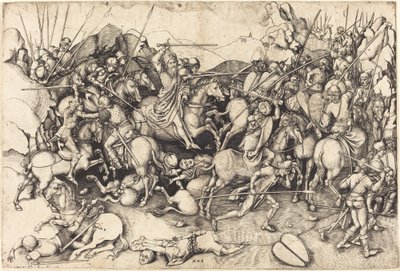 The Battle of Saint James at Clavijo by Martin Schongauer