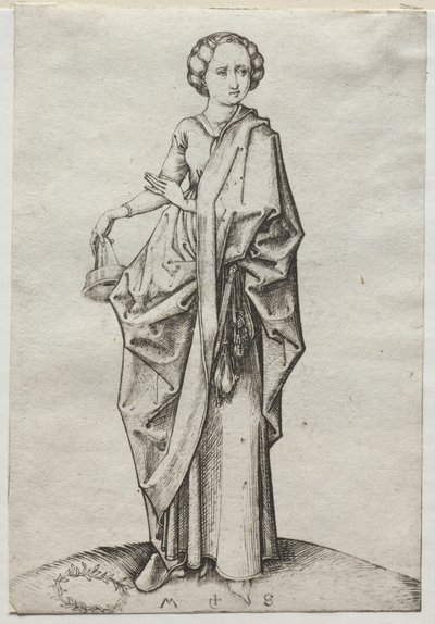 The Fourth of the Foolish Virgins by Martin Schongauer