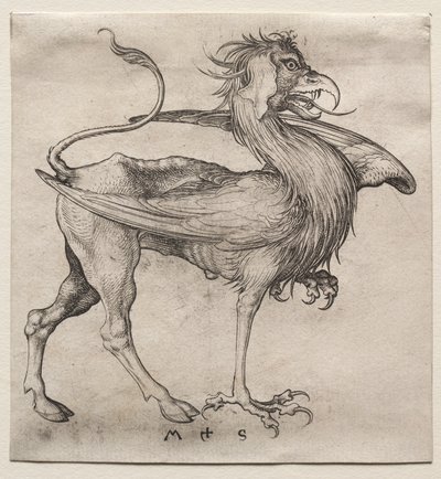 The Griffin, 1400s by Martin Schongauer