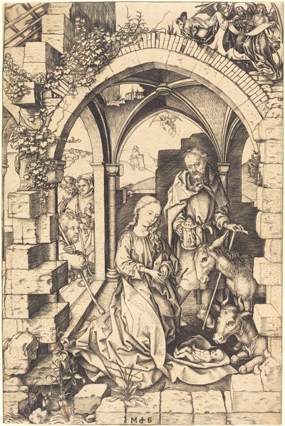 The Nativity by Martin Schongauer
