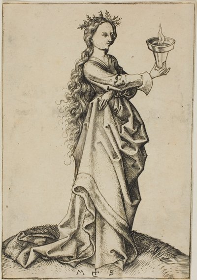 The Third Wise Virgin by Martin Schongauer