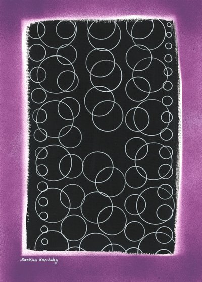 Circles on Black by Martina Konitzky