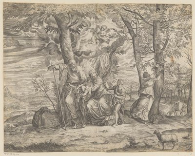 Rest on the Flight into Egypt by Martino Rota