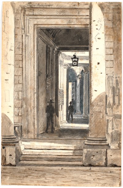 Palazzo Massimo alle Colonne, Rome 1835 by Martinus Rørbye