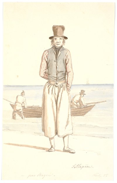 Saltepeer at Skagen by Martinus Rørbye