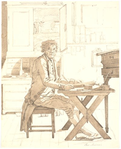 The Scribe Jens Melsen by Martinus Rørbye