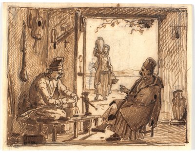 Workshop Scene by Martinus Rørbye