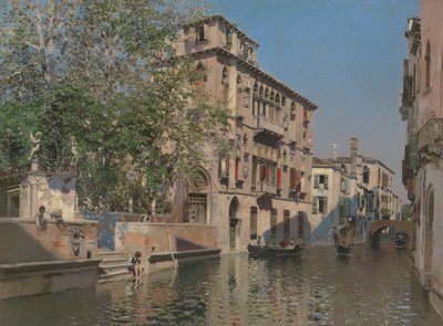 A Canal in Venice, c.1875 by Martín Rico y Ortega