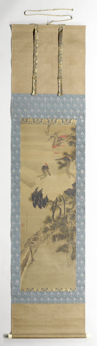 Cranes in the Morning Sun by Maruyama Okyo