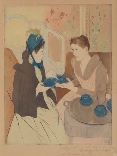 Afternoon Tea Party by Mary Cassatt