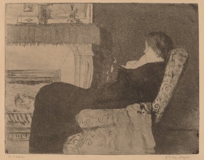 Before the Fireplace (No. 1) by Mary Cassatt