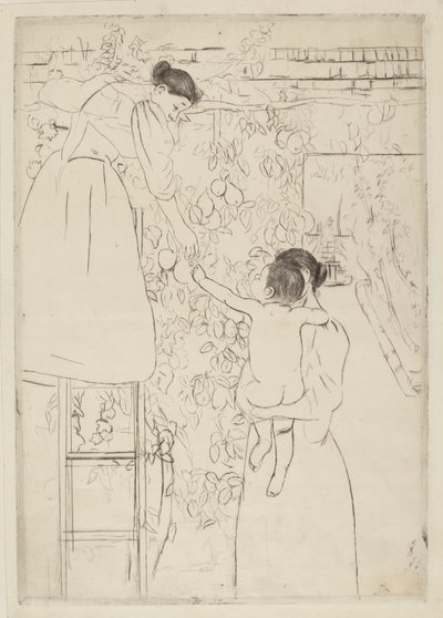 Gathering Fruit by Mary Cassatt