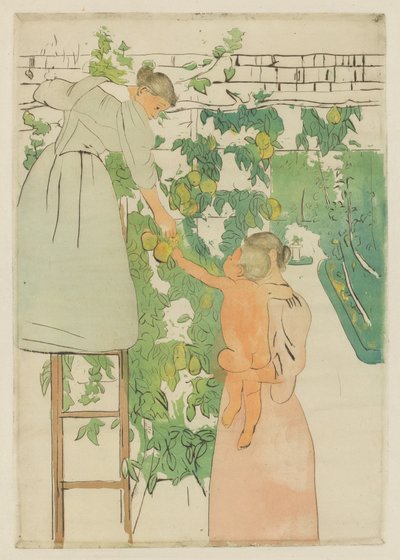 Gathering Fruit by Mary Cassatt