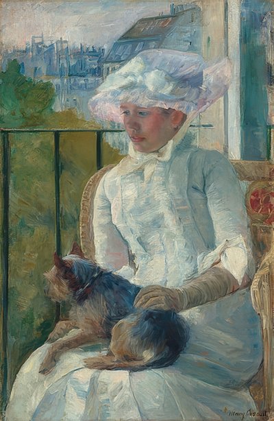 Young Girl at the Window. Around 1883-84 by Mary Cassatt