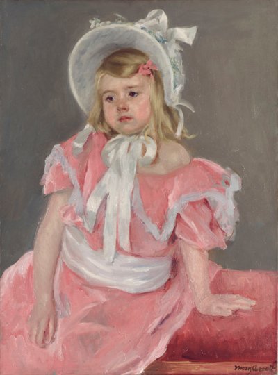Sara Seated, Leaning on her Left Hand by Mary Cassatt