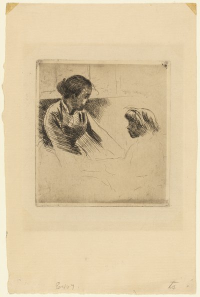 Susan and Child Facing Each Other by Mary Cassatt
