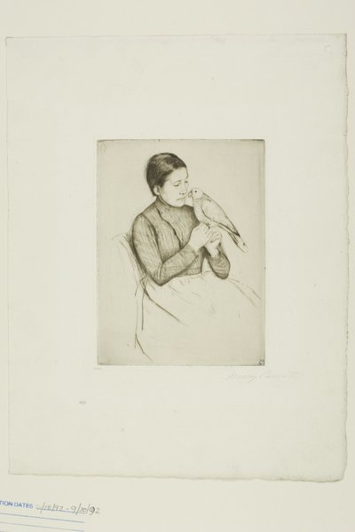 The Parrot by Mary Cassatt
