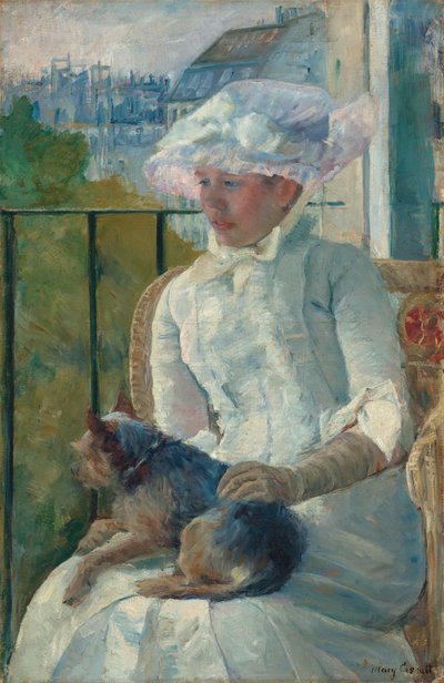 Young Girl at a Window by Mary Cassatt