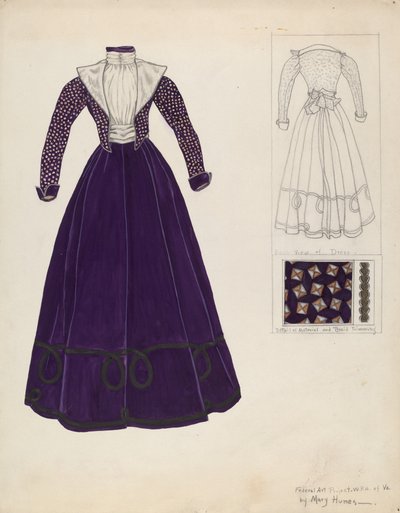 Dress, c. 1938 by Mary E Humes